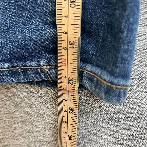 Old Navy Jeans Women's 10L Blue Original Straight Leg Mid Rise Medium Wash Denim - Picture 7 of 11